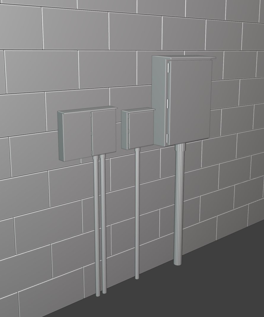 BitByteBytes's tweet image. daily whitebox #91
electrical boxes
#dailywhitebox
#lowpoly #indiedev #gamedev #b3d
#3dmodeling #blender #gameart #3dart