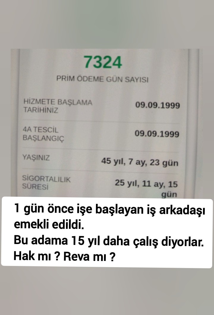 Bu adaletmi şimdi?

#TekŞartımızKademe