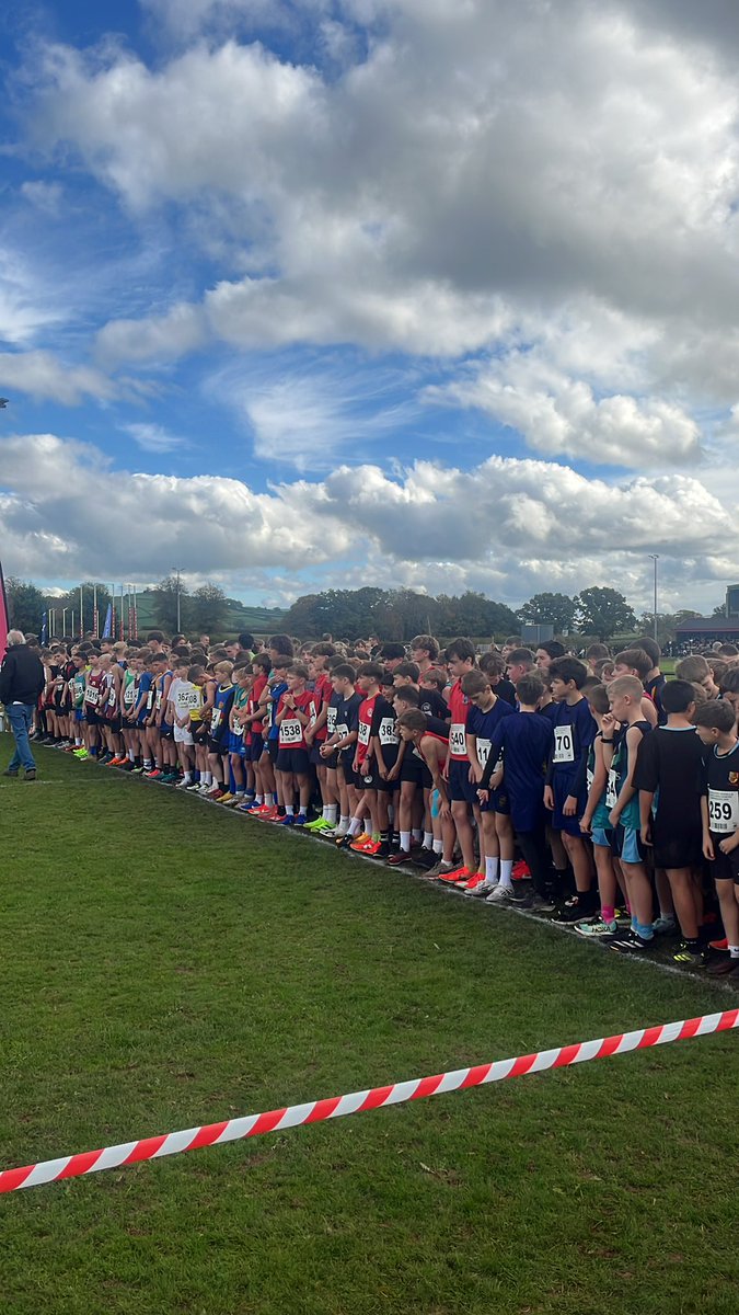 Absolutely amazing to see near 2000 young athletes competing today at the Welsh Inter-Schools Cross Country Championships.