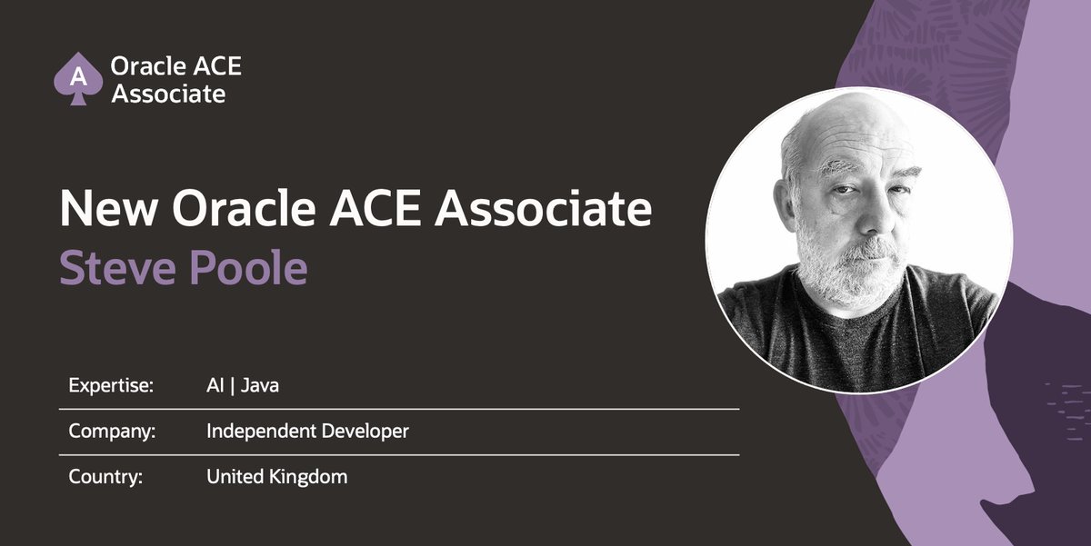 oracleace's tweet image. Congratulations to Steve Poole, Oracle ACE Associate! 🚀 With 30+ years in software engineering, DevOps, security, and open-source leadership, Steve is a global speaker and advocate for secure software and thriving developer communities.
Learn more: social.ora.cl/6010AWFbs…