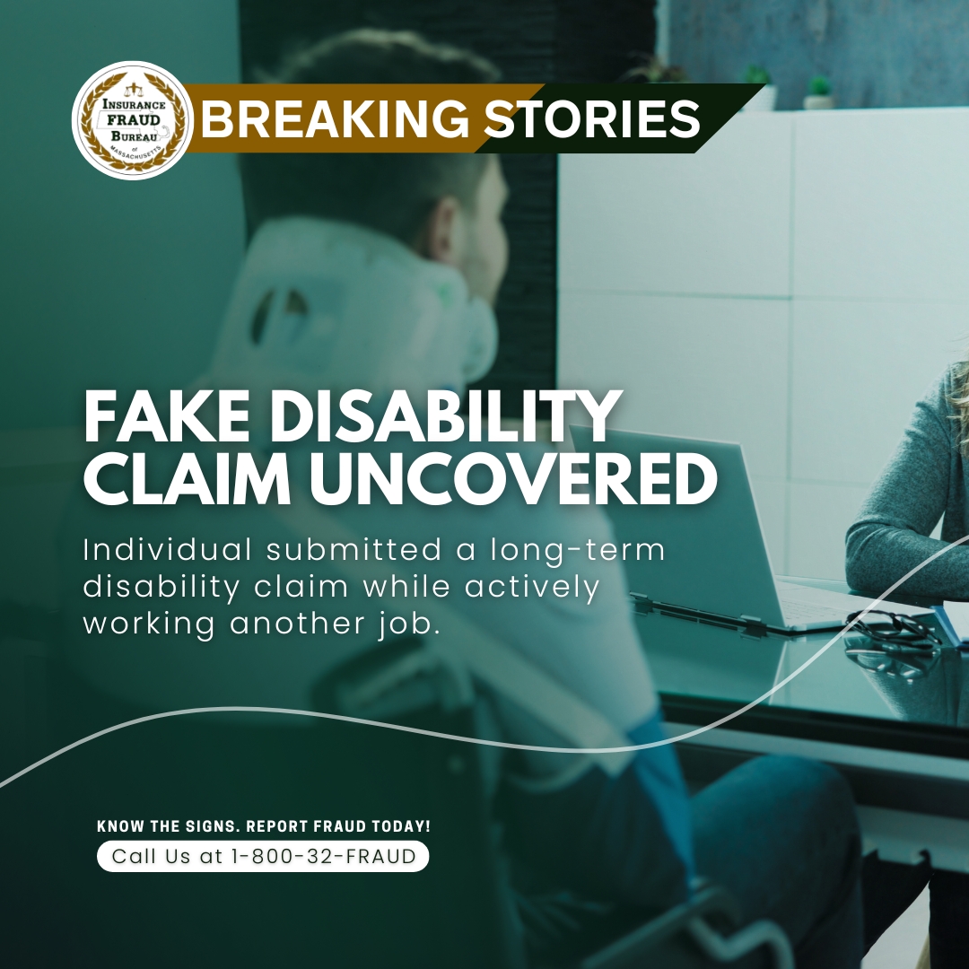 IFBofMA's tweet image. Individual busted for fake long-term disability claim while secretly working another job.

🛡️ Know the signs—report fraud today!
📞 1-800-323-7283 or 1-800-32-FRAUD

#DisabilityFraud #InsuranceFraud #FraudAwareness #ProtectMassachusetts