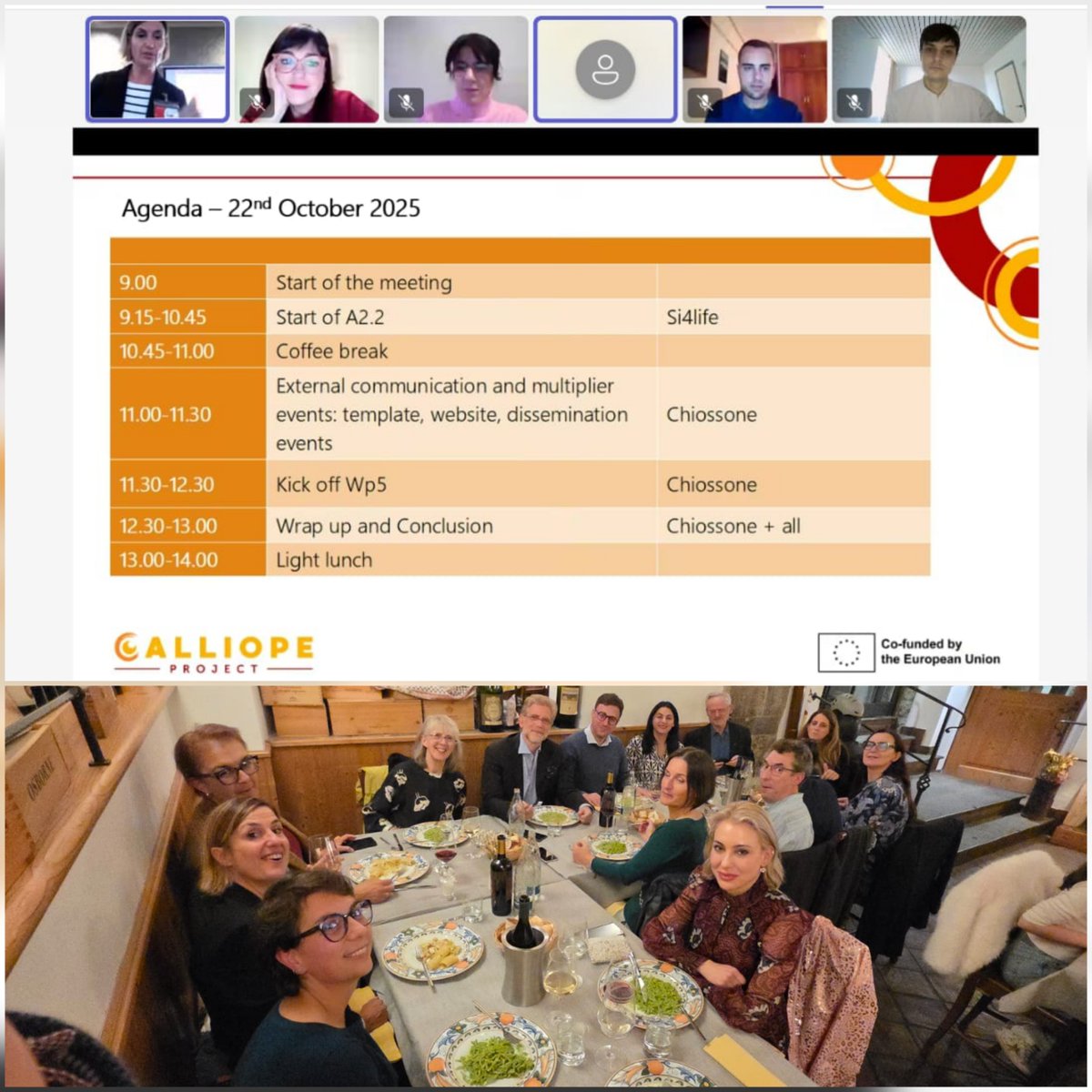 TechIncrease's tweet image. El proyecto europeo CALLIOPE ha comenzado con su kickoff meeting desde Italia, y hemos participado en esta primera toma de contacto con todo el equipo de trabajo 🤝