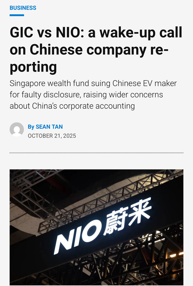 新加坡国家主权基金GIC把蔚来汽车告了，连同李斌和前CFO一起也告了。 指控罪名：证券欺诈。 主权基金一般都比较低调，GIC这次亲自下场，事情非同小可。  蔚来的模式是“换电池+电池租赁”。买车的人可以只买车体，不买电池，然后通过一家叫“蔚能”的公司租用电池。 蔚来卖电池 ...