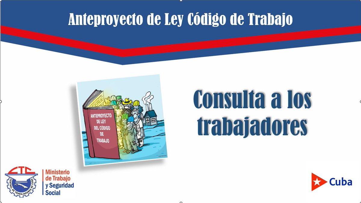 dir_estaltu's tweet image. La @ESTA_LTU discute hoy con sus trabajadores el Anteproyecto de Ley de Código de Trabajo.
#SiSePuede #Gelma #LasTunas