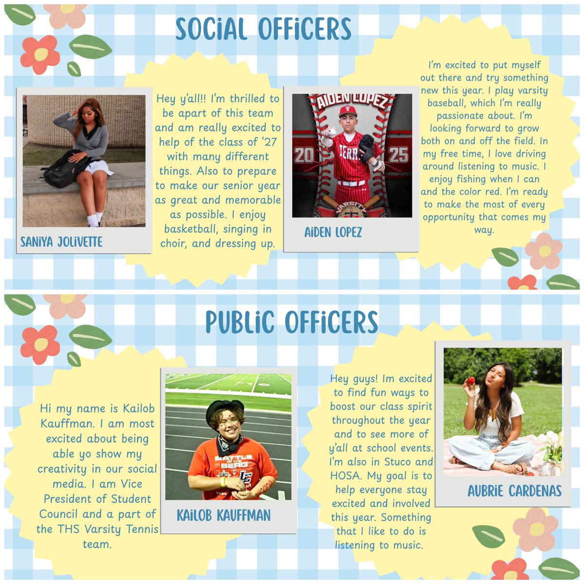 THS Class of 2027 Officers tweet media