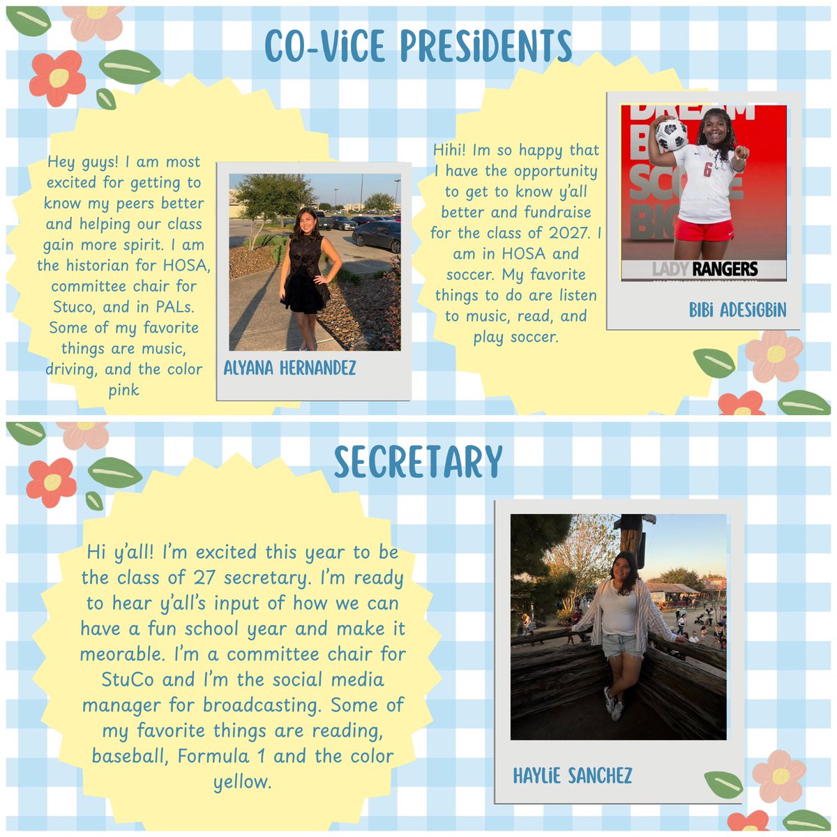 THS Class of 2027 Officers tweet media
