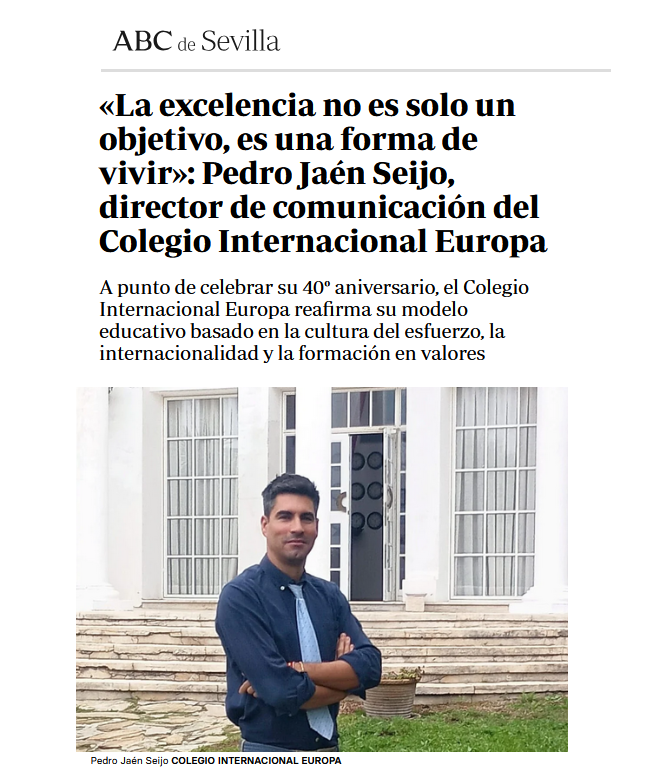 EISnews's tweet image. 🗣️ Entrevista a nuestro #dircom Pedro Jaén Seijo en @abcdesevilla

🔗 Enlace:
abc.es/sevilla/abcedu…

#EuropaEsMiColegio 💙🇪🇺