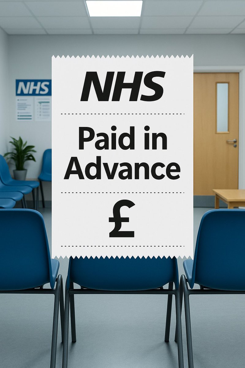 CheekyCommons's tweet image. 1️⃣ “The NHS is free.”

No, it’s not. You’re just billed through your payslip before you even get sick. The queue is the receipt.

#NHS #TaxTruth #CheekyCommons