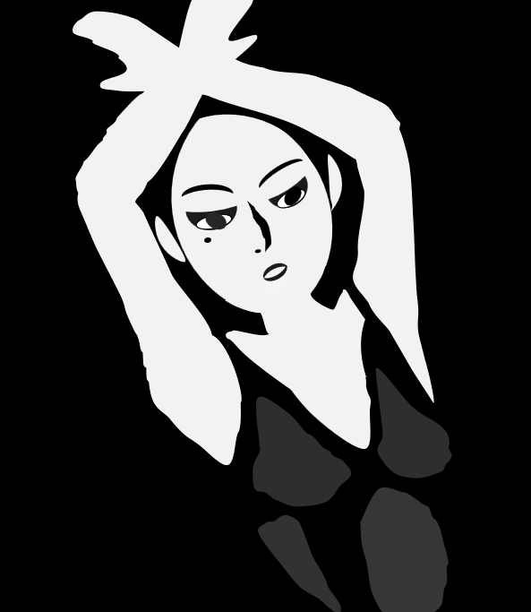 9ickVOB75xzGUuF's tweet image. #イラスト #お絵描き #モノクロ #Excel #エクセルアート #monochrome #女性 #部屋 #ダーク #暗闇 #ポートレート #肖像画 #顔 #smile #エクセルアート #図形 #dark #black #white #白黒 #ポーズ