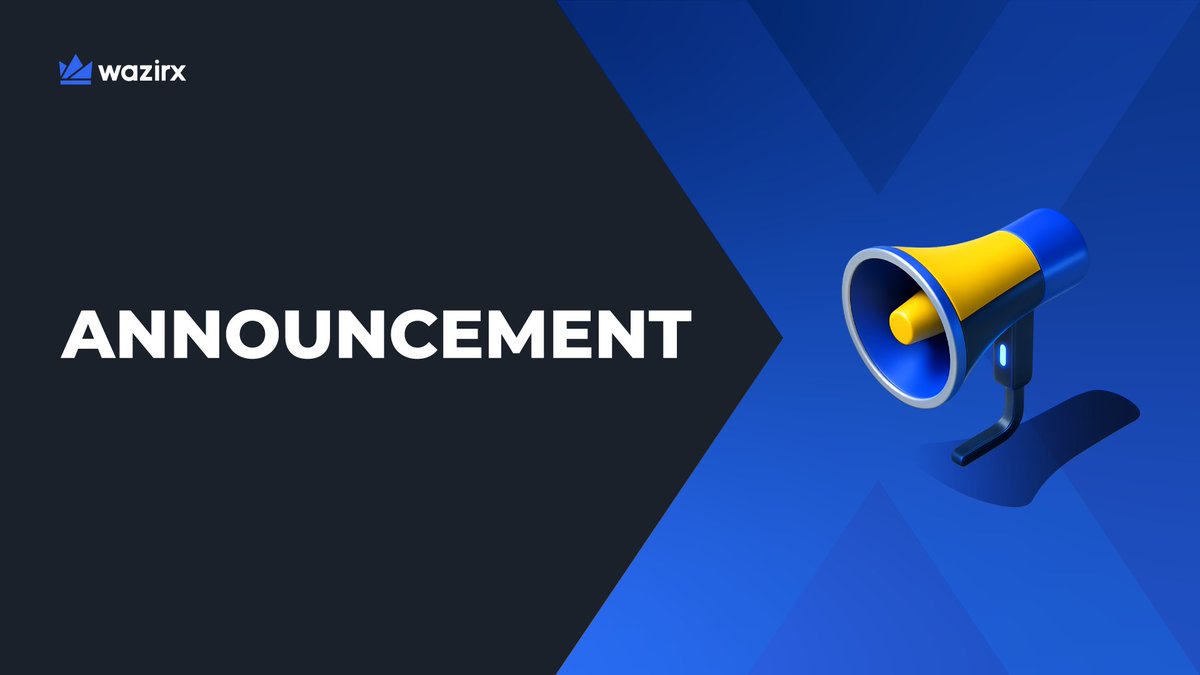 📢 INR and Crypto Deposits Now Live

Deposits for both INR and crypto are now enabled on WazirX. 

You can now add INR or transfer crypto to your WazirX account as we move closer to the restart of trading on the platform.