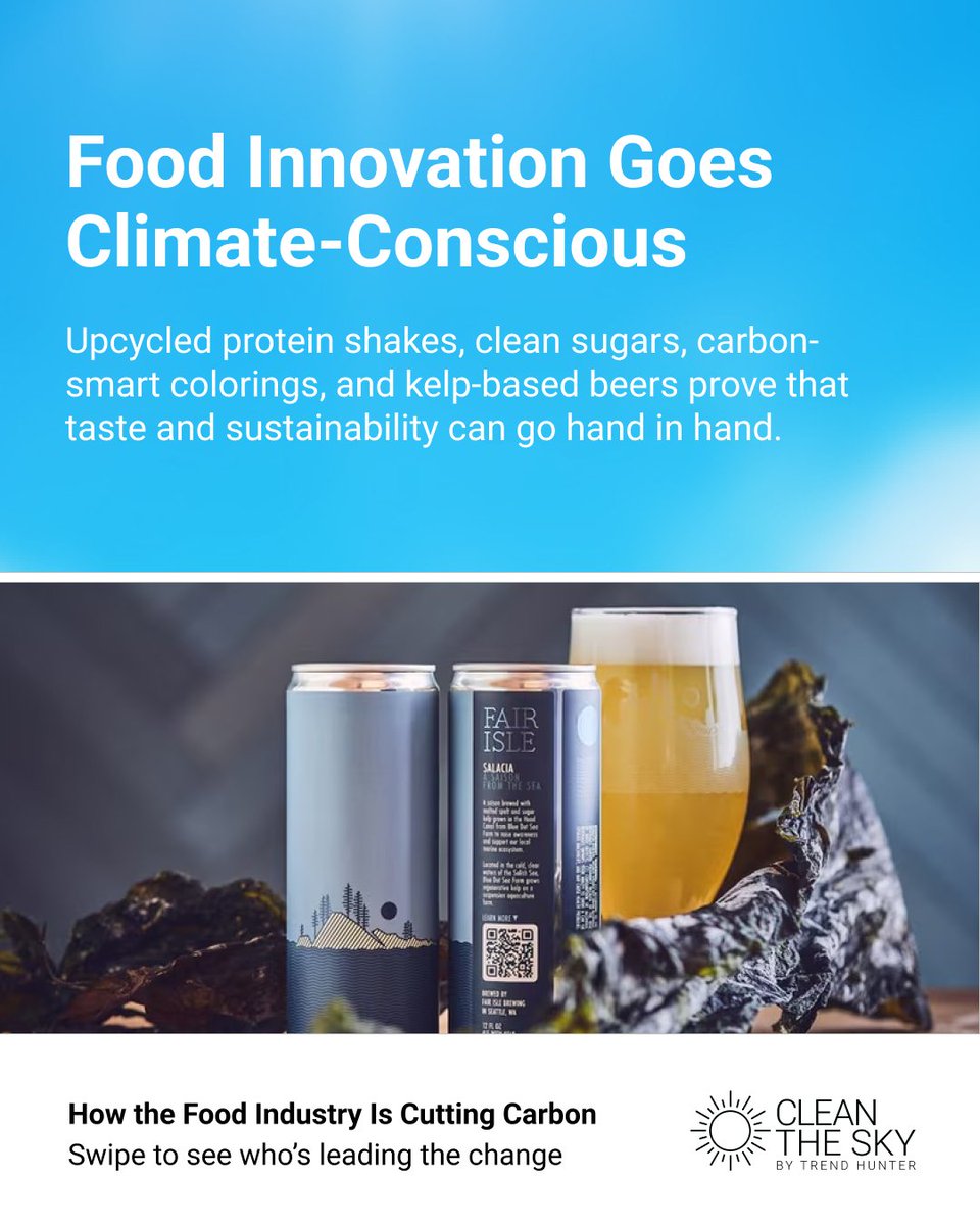🥗🌍 The food industry is cutting carbon—from regenerative farming to climate-conscious dining.

See how innovation is reshaping food’s footprint: cleanthesky.com/innovationlist…

#SustainableFood #ClimateAction #EcoInnovation