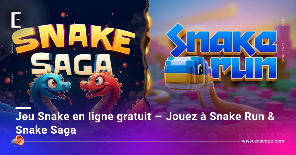 ExscapeTN's tweet image. لعاب السنيك عمرهم ما يفقدوا الجوّ الحلو متاعهم 🔥
ديما يوليو أسرع، أذكى، و أكثر حماس!
بـ Snake Run والسباق اللانهائي وSnake Saga بتقلباتها الخطيرة، إكسايب تعطيك زوز طرق باش تلعب 🐍
👉 شوف البلوغ وتعرّف التحدي اللي يناسبك!
exscape.com/fr/jeu-snake-e…
#تحدي_السنيك #إكسايب_بلوغ