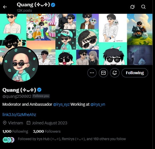 Congratulate my brotha <a href="/quang250802/">Quang (✧ᴗ✧)</a> 

We have been through a lot together, and we will go through even more in the future.

Thank you, web3, for friends like this🤍