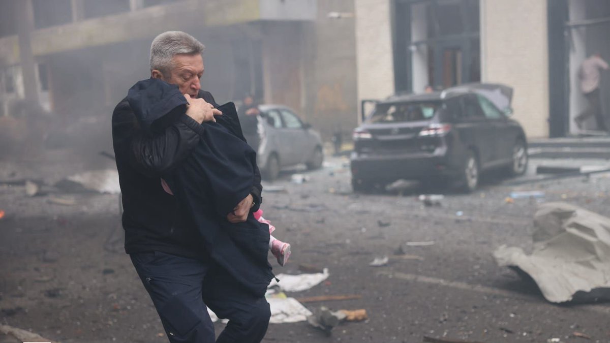 Republicans against Trump (@rpsagainsttrump) on Twitter photo BREAKING: Russia struck a kindergarten full of children this morning in Kharkiv.
Trump’s appeasement of Putin only emboldens the Russian war criminal. BREAKING: Russia struck a kindergarten full of children this morning in Kharkiv.
Trump’s appeasement of Putin only emboldens the Russian war criminal.