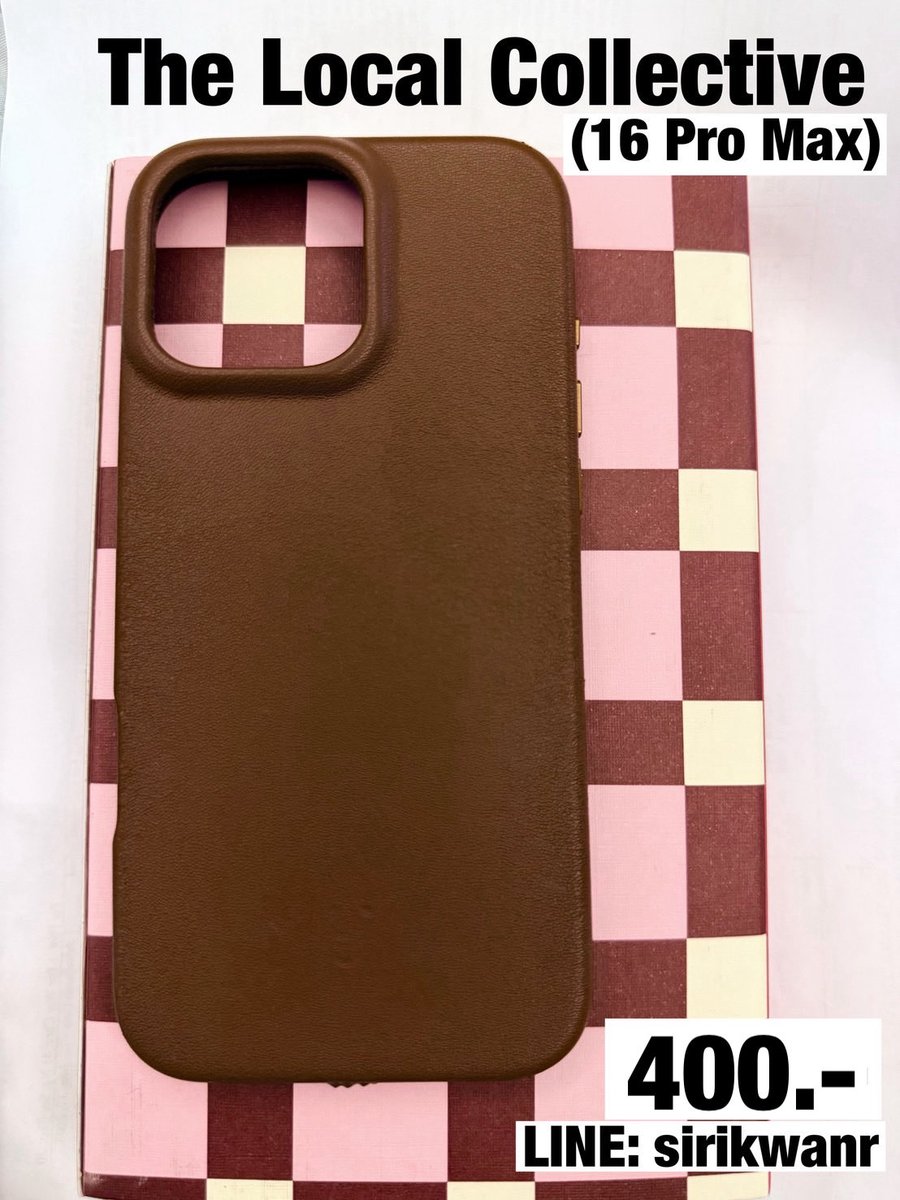 catterhood's tweet photo. เคส #thelocalcollective รุ่น iPhone 16 Pro Max ราคา 400 บาท (รวมส่ง) #ส่งต่อthelocalcollective #thelocalcollectiveส่งต่อ #ส่งต่อเคสไอโฟน #เคสไอโฟน #เคสiphone #ส่งต่อmagsafewallet #ส่งต่อcardholder https://t.co/1RwVPWZF7p