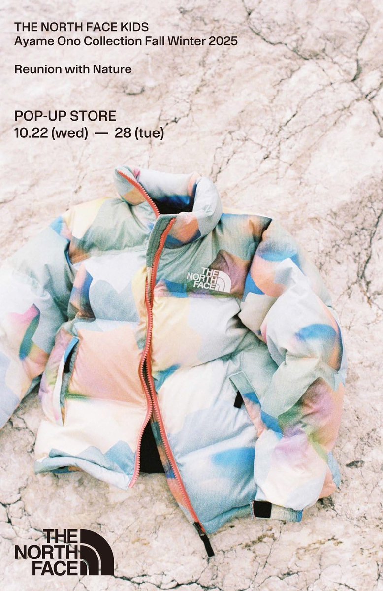 THE NORTH FACE KIDSとのコラボレーションがこの秋スタートします。
10月22日（水）より開催されるPOP-UP STOREにて、今回のコレクションを初公開いたします。この機会にぜひお立ち寄りください🌿🪨💫