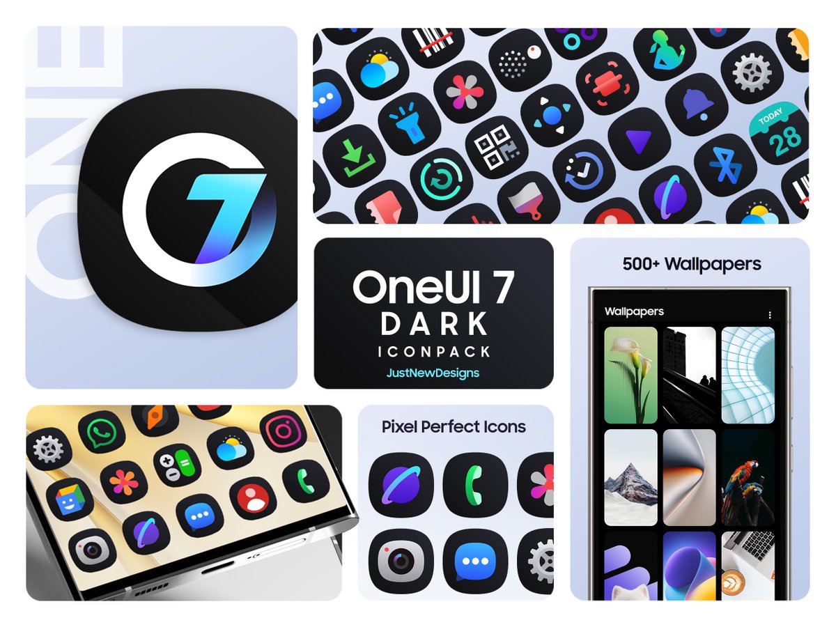 justnewdesigns's tweet image. 💎One UI Dark IconPack Giveaway! 💎
10 promo codes up for grabs 🎁
Get the pack (Limited-time discount)
play.google.com/store/apps/det…
❤️ RT & comment to enter
📢 Winners in 2 days