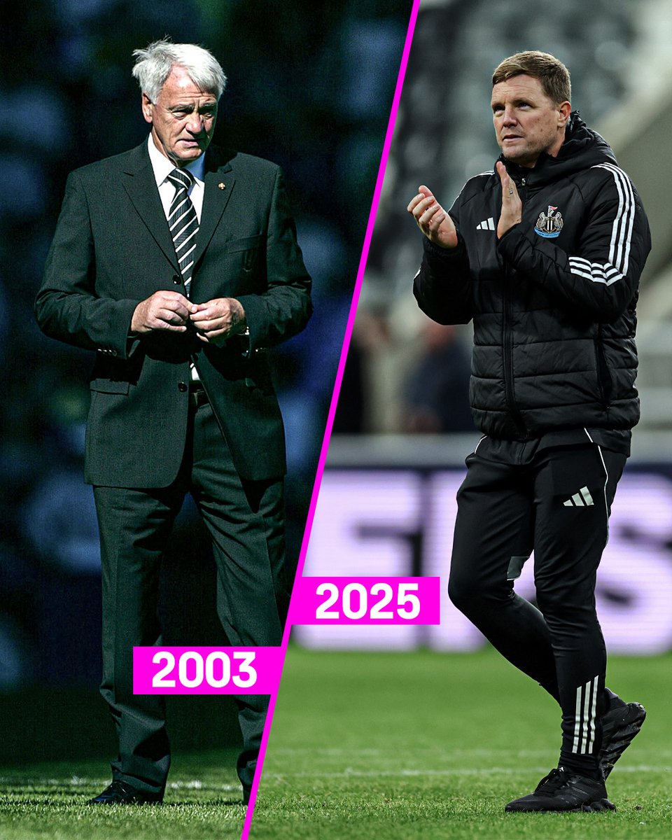 footballontnt's tweet image. Only two Newcastle managers have won back-to-back games in the Champions League this century 🤝