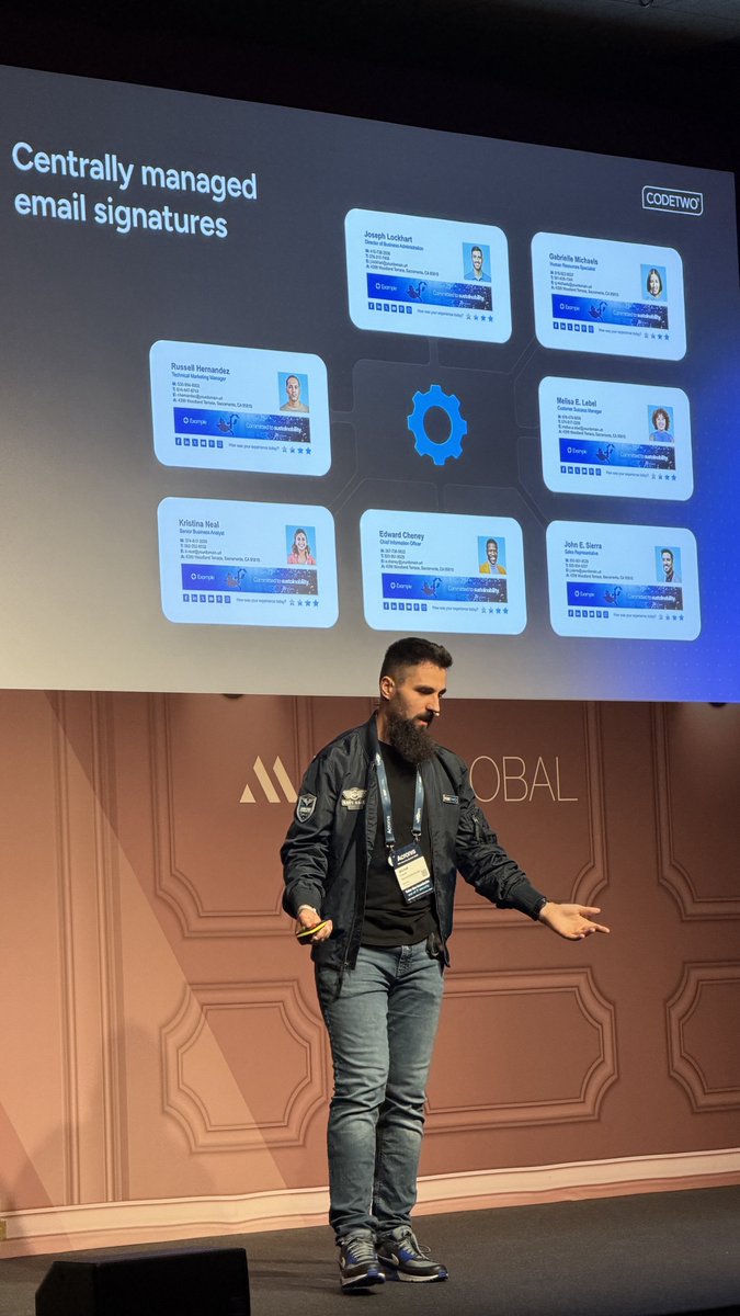 CodeTwoSoftware's tweet image. We’re having an amazing time on Day 1 of #MSPGLOBAL2025! Today, Mike, our Technical Sales Manager, led a session on email signature and branding automation, and our booth has been packed with visitors all day.
If you’re attending but haven’t stopped by yet, come visit us at…