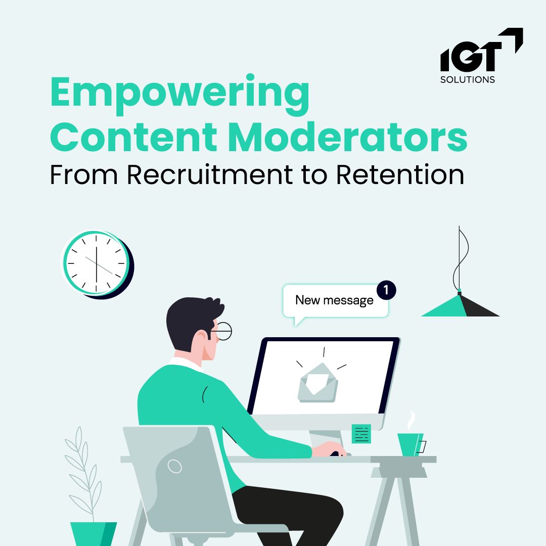 Connect_IGT's tweet image. Content moderators are the backbone of safe, trusted digital spaces. From hiring and training to performance, wellness, and growth—every step strengthens the quality, care, and resilience of moderation operations. Know more: buff.ly/eiUkmen 

#ContentModeration