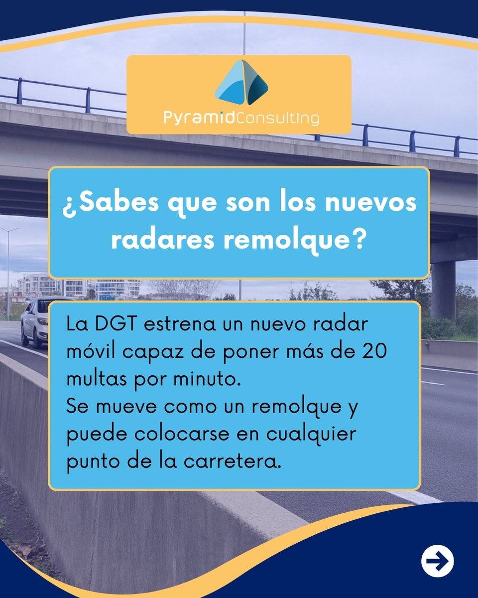 PyramidMultas's tweet image. 🚨 La DGT estrena los radares remolque, radares móviles capaces de registrar más de 20 multas por minuto.
📍 Ya operan en Madrid (A-6, Las Rozas) y Cataluña.
⚠️ Respeta los límites: pueden multarte sin que los veas.
#radaresremolque #dgt #multas #tráfico #Madrid