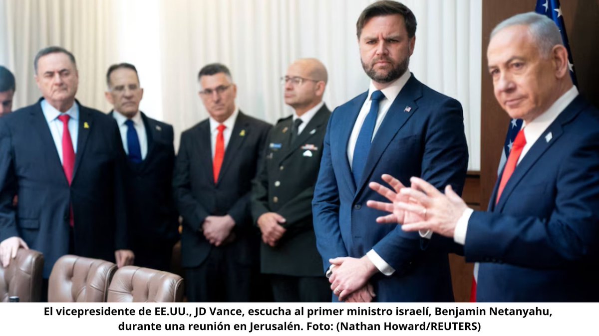 🇺🇸 🤝 🇮🇱El vicepresidente estadounidense JD #Vance llegó este miércoles a #Jerusalén y se reunió con el primer ministro Benjamin #Netanyahu para analizar los obstáculos en la implementación del alto el fuego en #Gaza.
🔗 Lee más en nuestro portal de noticias👇🏻:
