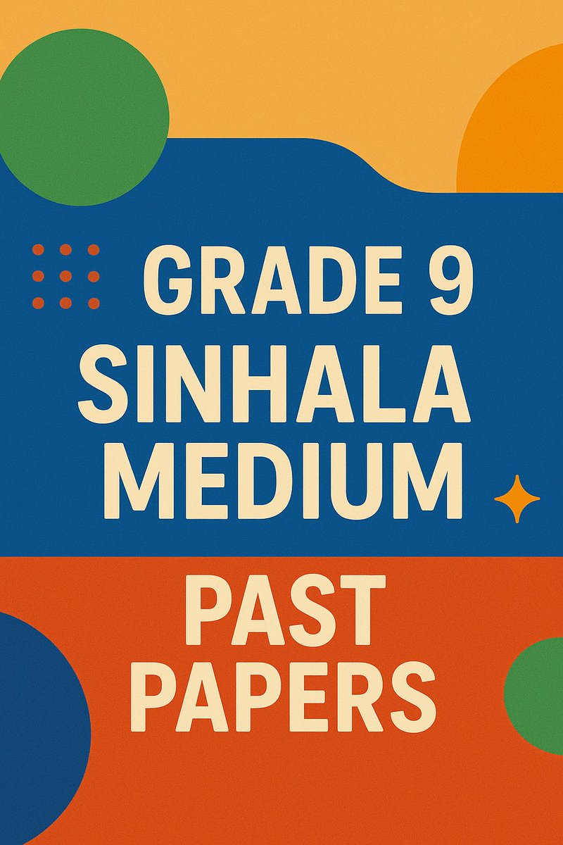 ExamsReminder3's tweet photo. Get ready for success! 🚀

Download Grade 9 Sinhala Medium Past Papers for free and prepare smarter, not harder.

Link 👇https://t.co/zlH27sZGzy

#ExamTips #StudySmart #Grade9 #SinhalaMedium https://t.co/n1qQoRRxfi