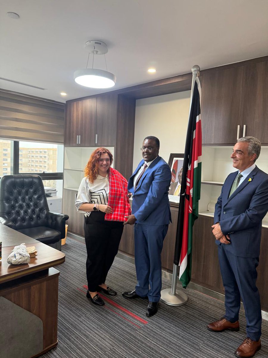 Yesterday, the Ambassador, H.E. Gideon Behar and Deputy Ambassador, Ms. Ariel Arviv, <a href="/arielbh5/">Ariel Arviv</a> had a courtesy call meeting with Mr. Augustine Cheruiyot, Senior Advisor and Head of the Economic Transformation Secretariat at the Office of the President.

The discussion highlighted