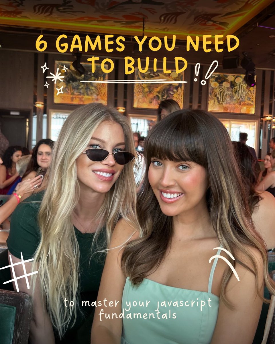 ania_kubow's tweet image. 6 games you need to build! (To master your JavaScript fundamentals) 🧵