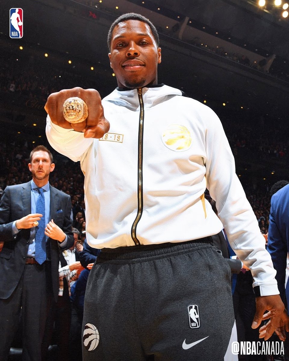 NBACanada's tweet image. SIX YEARS AGO (Oct. 22, 2019) the @Raptors received their championship rings on opening night! 💍