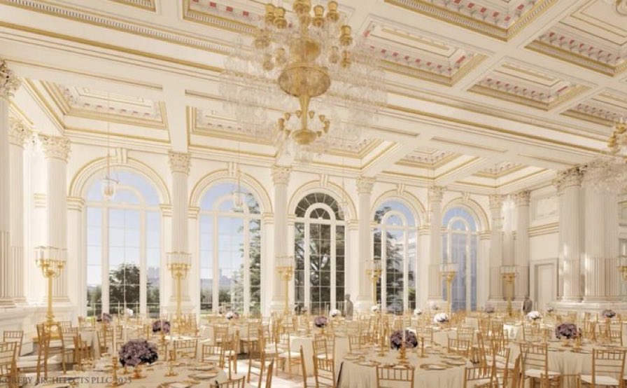Why are Democrats so upset about the new White House ballroom?

I thought their slogan was, “Build Back Better”?