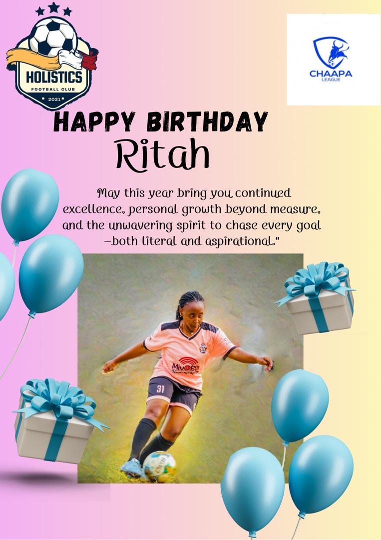 Happiest birthday Ritah!
Here's to another year of scoring more goals, making assists and unforgettable moments!
We celebrate you 🥳