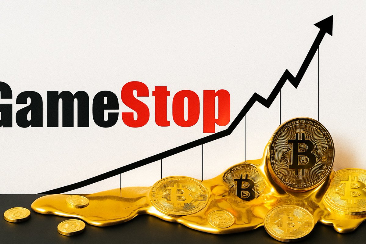 Bitcoin and GameStop are stealing the spotlight once again, echoing the wild 2021 meme stock and crypto mania.

@Santiment’s latest data shows these two assets trending high, with discussions heating up around a potential $GME short squeeze and a rotation of capital from gold to
