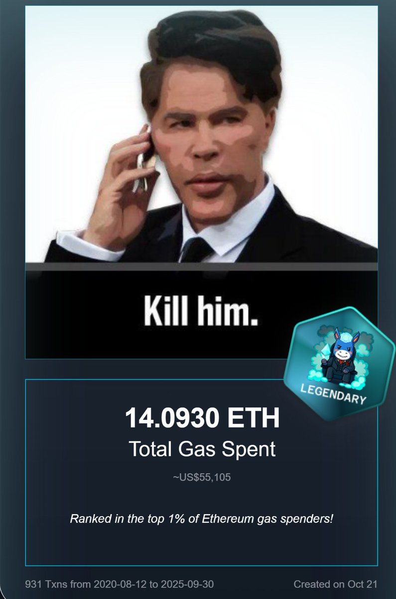 One of many wallets from DeFi summer. On $ICP not only would those fees have been like $1 but the dapps used would have been entirely on-chain. Few™