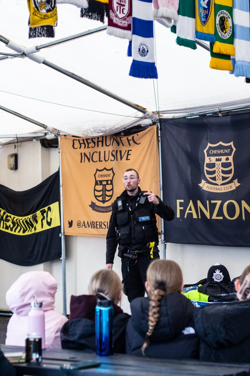 cheshuntfcscore's tweet photo. We were proud to host Crucial Crew with @ChildSafetyMedia and @BroxbourneBC  welcoming 900+ pupils for a day focused on safety, awareness &amp; confidence! From online safety to CPR, we’re helping young people grow up stronger &amp; safer. ⚽️👏

#CheshuntFC #OneCommunityOneClub https://t.co/3uNoZuUqp3