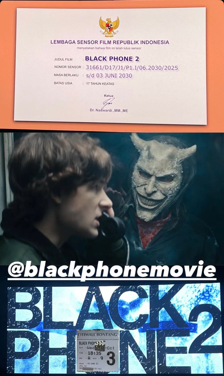 ramenow's tweet image. Just saw #BlackPhone2 2025!🥶 #MasonThames (#Finney) is a real GEM, carrying the weight of his trauma while his sister, #Gwen (#McGraw), unleashes her psychic gifts.

The Grabber's ghostly return’s a terrifying twist, making the stakes feel even higher. It’s dark, emotional &amp;amp;