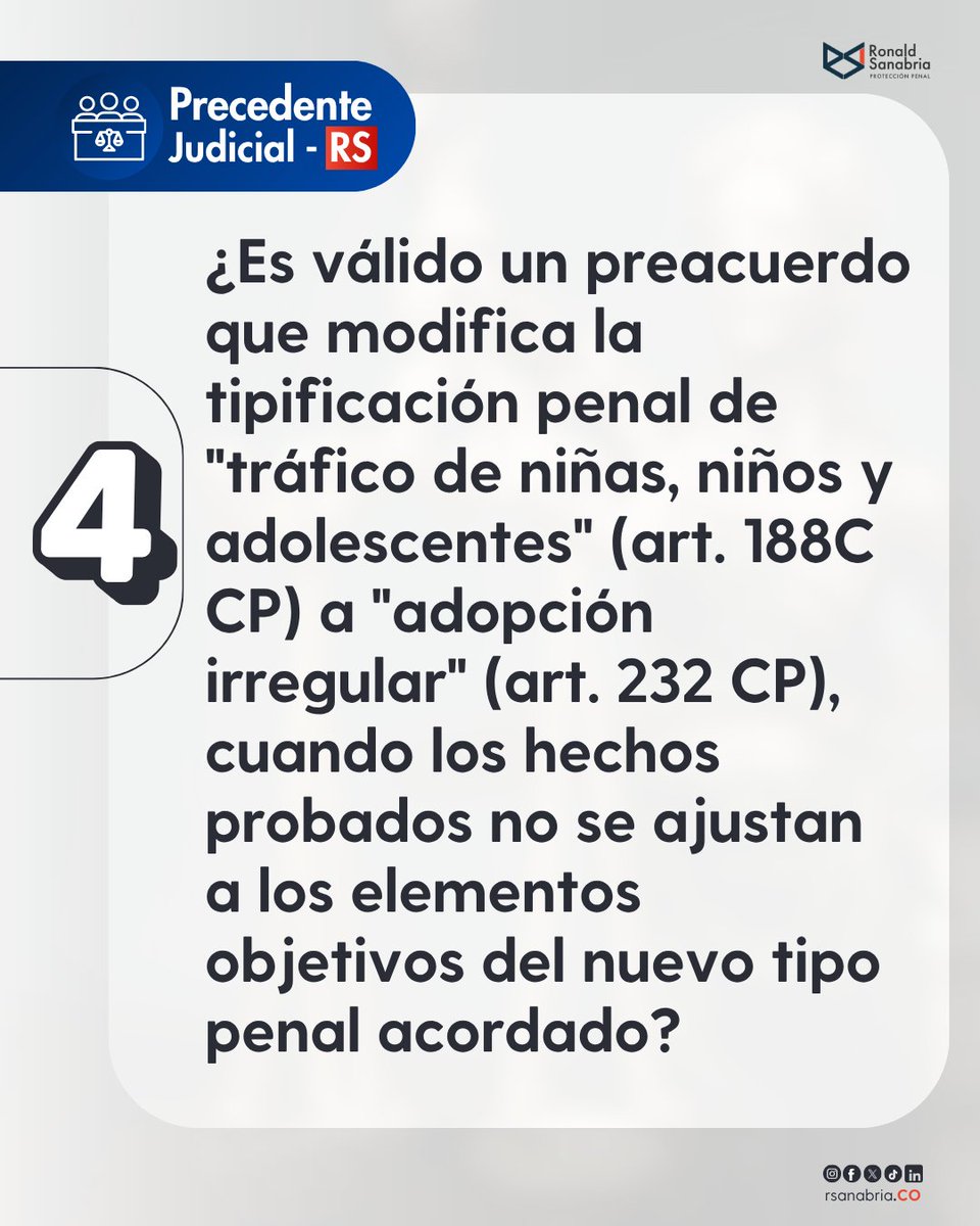 RsanabriaCo's tweet image. 🔎 Encuentra todos los casos en 👉 Precedente Judicial RS

rsanabria.co/2025/10/22/pre…

#PrecedenteJudicial #DerechoPenal #Preacuerdos #RSanabria