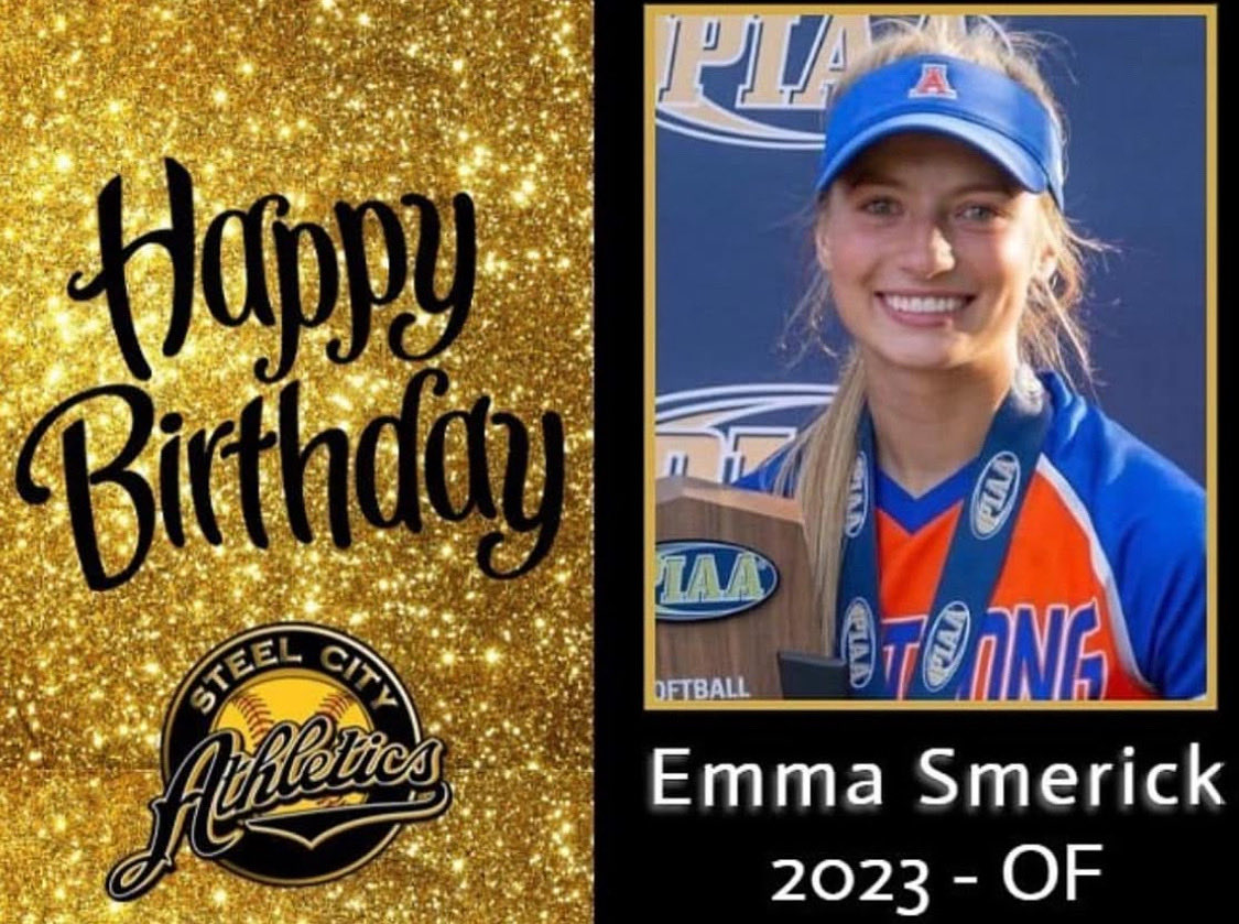SCA_Sullivan's tweet photo. Steel City Athletics Sullivan would like to wish Emma Smerick a very Happy Birthday! 🎂💐🎈🎉🎁 https://t.co/y2y3exbjmT