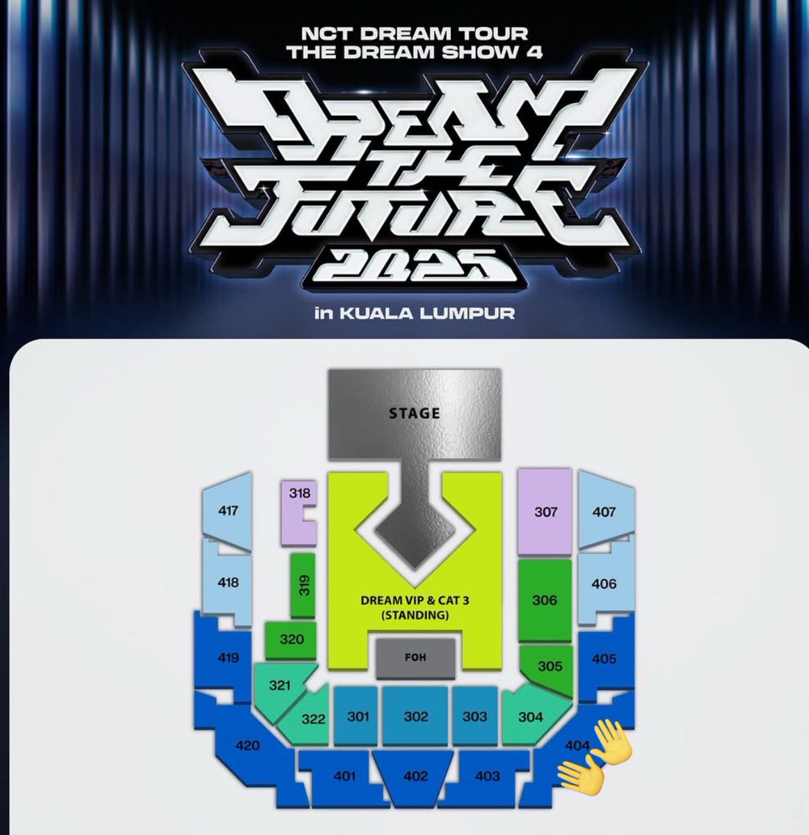 hongjjangu's tweet photo. WTS [HELP RT] 🇲🇾 only

TDS 4 in KL 

1x ticket (Day 2)

Price: RM 415 (np: RM 419)
- can pay installment until the day of concert

Section: 404 (Row J, Seat 3)

Rts: Unavailable during concert timing but I will come to venue daytime ❤️

#TDS4inKL #pasarnct @pasarNCT @pasarNCTmy https://t.co/pkvZQ6Gl14