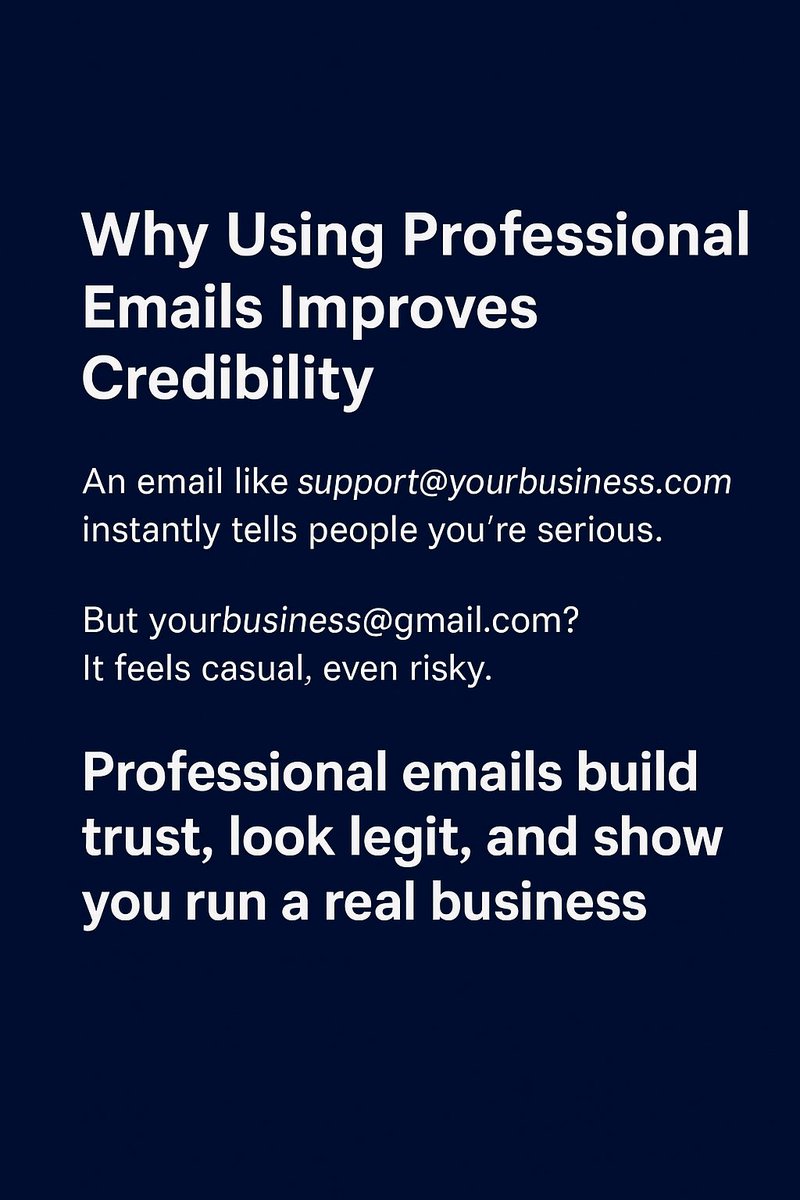 uperbit's tweet image. Your website says you’re professional.
Your email should too.

Use a domain-based email. it’s a small step that makes a huge difference.
#zohomail #Zoho #uperbit