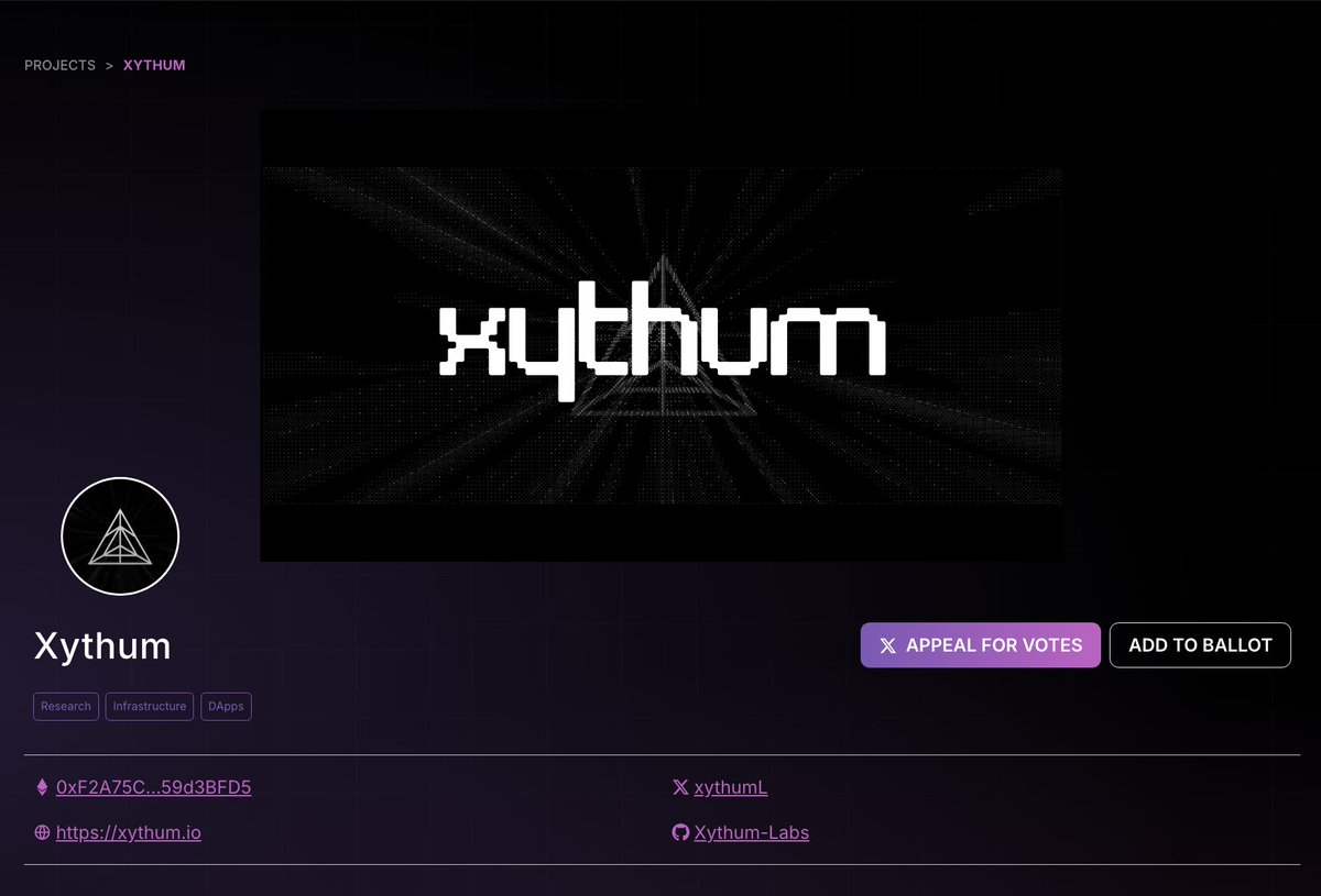 Want to support web3 privacy?

We are building Xythum as the unified darkpool-based aggregation layer for all blockchains, solving the privacy trilemma by balancing offchain and onchain privacy, DeFi composability, and compliance. 

We deliver Zcash-level privacy across every