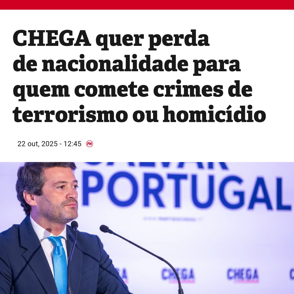 Não vamos abdicar disto, nem sei sinceramente como algum patriota pode abdicar de uma lei que faz tanto sentido.