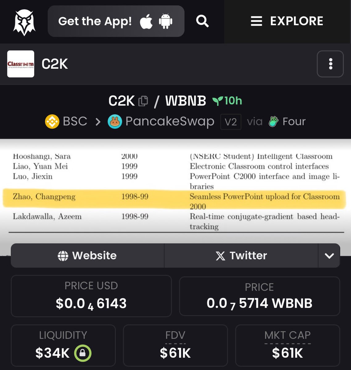 degeneutron's tweet photo. Two hidden gems I believe will get crimed soon��

#C2K
0x8abe7ffd477e540a72f3eb414e26ea40189f4444
https://t.co/izYog4zgjX

#286DOS 
0x3ee17799fafee43dec872f1ae8805e1649914444
https://t.co/ttRMFdOOhe

Position yourself.🫡
#BNB #BINANCE #BSC #CZ https://t.co/VkS4QoMrQY