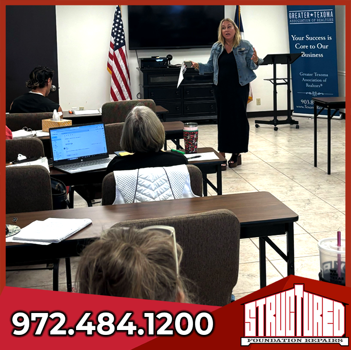 StructuredFound's tweet image. Thank you GTAR for having Denise out yesterday at your GRI Lunch! We ❤️ sharing how Structured can be your trusted partner for foundation &amp;amp; roofing needs. Always great hearing happy agent feedback!

#GRILunch #TexomaRealtors #FoundationRepair #Roofing #DFWRealEstate #Texoma