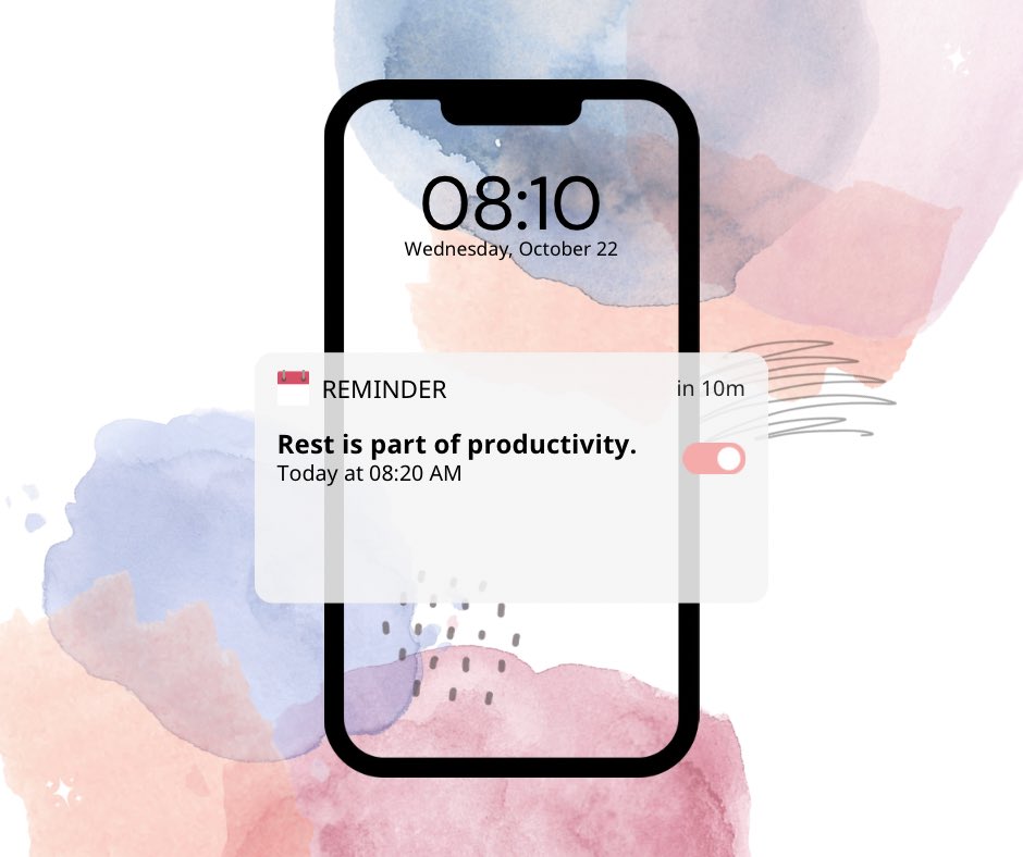 VirtualYoursAri's tweet photo. 💭 Feeling guilty for taking a break? Here’s your reminder: rest isn’t a reward — it’s a requirement for success. 🌿

🚀Double-tap if you’re choosing rest over burnout today!

💬 Tell me: What’s your favorite way to recharge?

 #MindfulEntrepreneur #WorkLifeBalance https://t.co/z7YGaEhrWh
