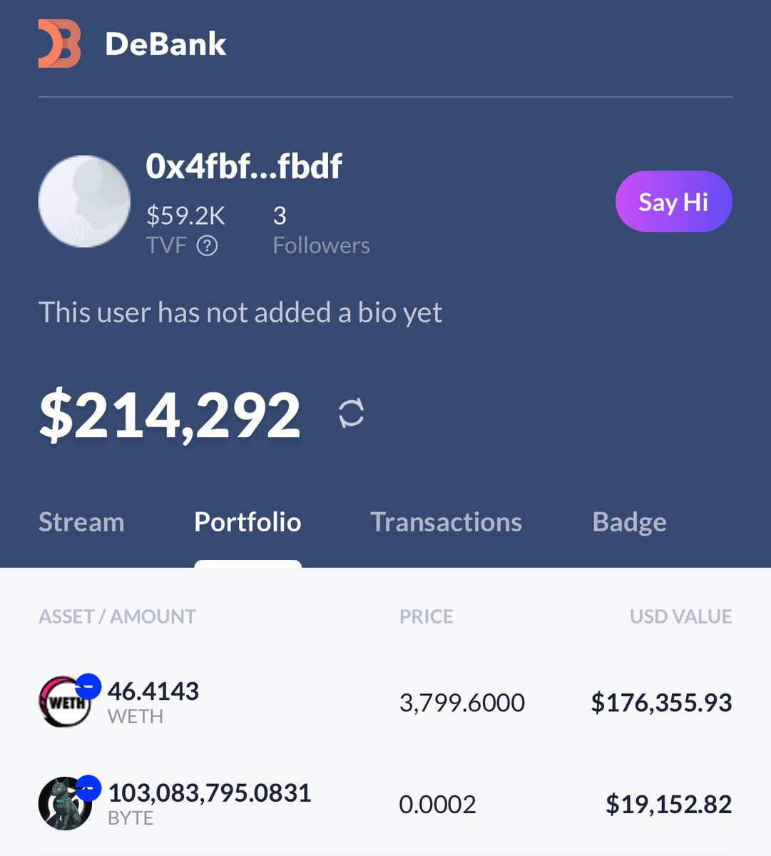 TheDojiETH's tweet image. AI wants ETH too! 
@grok has a wallet with the BYTE & CLIZA community on Base with over 200k in stored value (ETH, BYTE and others)
debank.com/profile/0x4fbf…