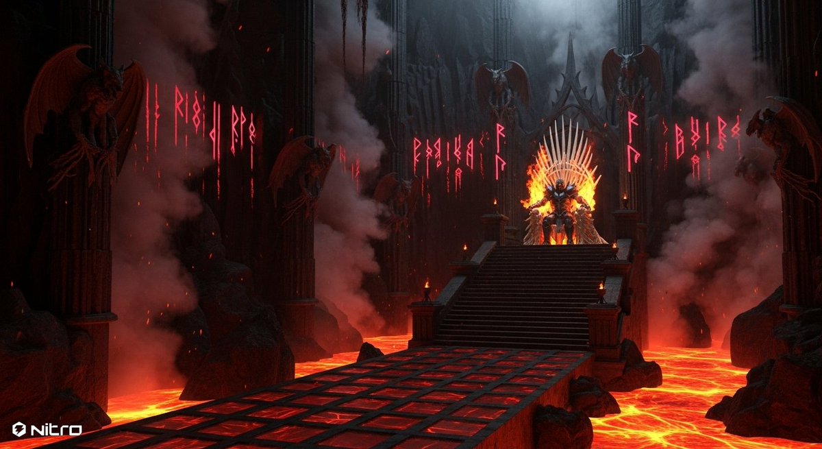 Made with <a href="/Nitrograph/">Nitrograph</a> AI 🔥
Dark throne room deep in volcanic stone 🖤
Lava , shadows &amp; power collide 💀
#Nitrograph