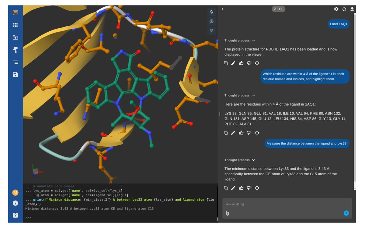 Preprint released of "Speak to a Protein," an AI co-scientist that facilitates data gathering and analysis in an interactive collaborative session.  It is quite amazing to use. Preprint: arxiv.org/abs/2510.17826