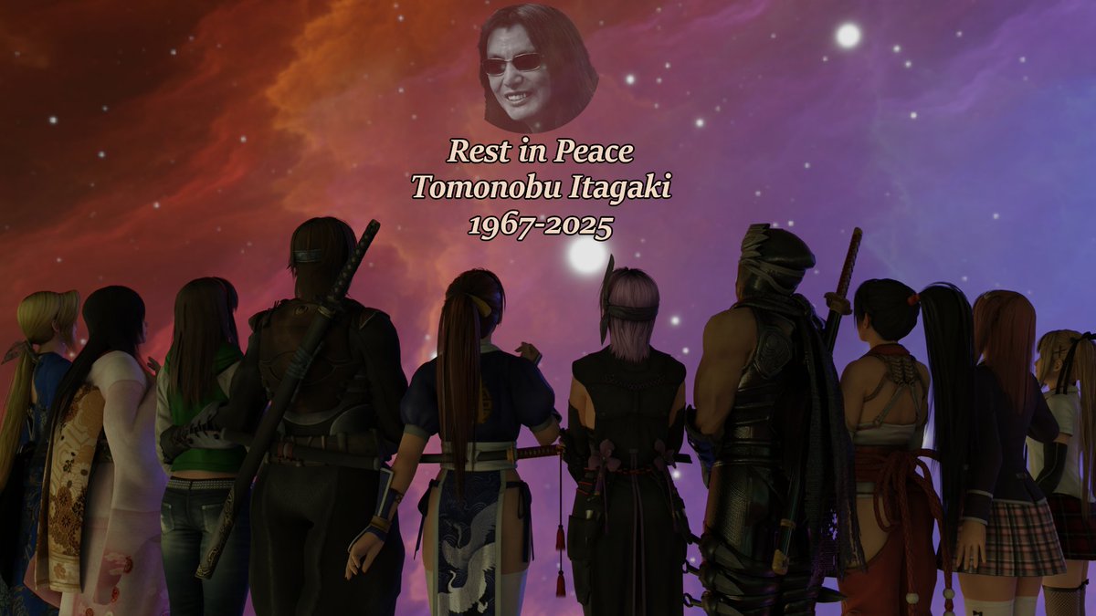 "Tomonobu Itagaki Tribute"

Rest in Peace Itagaki

Eviva l'arte!

#Kasumi #Hitomi #Honoka #DOAXVV #DOA #DOA6