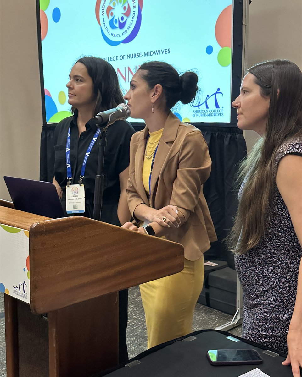 Our midwives did a great job representing the college at the <a href="/ACNMmidwives/">American College of Nurse-Midwives</a> conference last week. Several faculty members took part in podium presentations and workshops. Our midwives took home awards, including Shannon Pirrie winning Excellence in Innovation and Leadership!